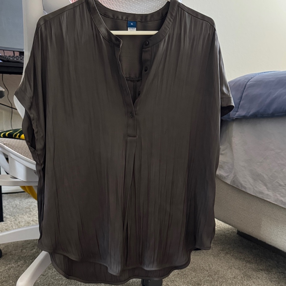 Old Navy Dark Gray Blouse